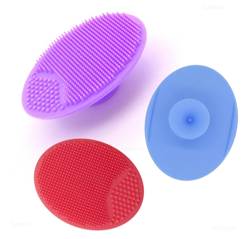 1PC Silicone Cleaning Brush Facial Brushes Baby Bath Massage Pad Face Skin Cleaner Pore Deep Cleansing Brushes Shower Scrub Tool